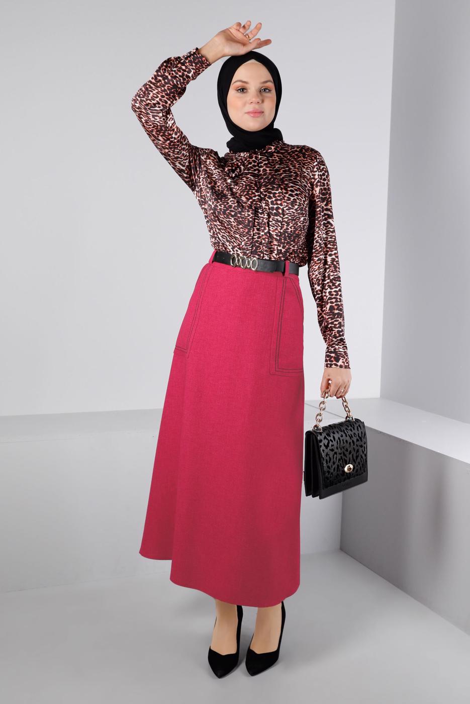 Hijab clothing TABA ALVINA SATIN BLOUSE T 43410