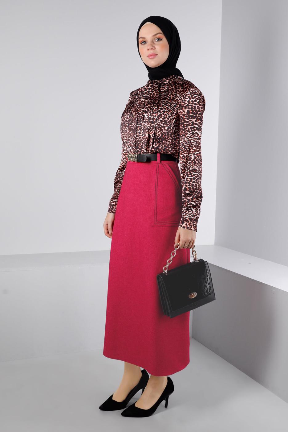 Hijab clothing TABA ALVINA SATIN BLOUSE T 43410