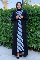 Tesettür giyim SİYAH UZUN TRİKO HIRKA 02271 