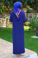 Tesettür giyim LACİVERT UZUN TRİKO HIRKA 02271 