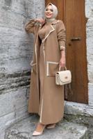 Hijab clothing TABA BUTTONED KNITWEAR CARDIGAN WITH POCKET 50222