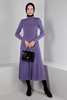 Hijab clothing PURPLE ALVINA KNITWEAR DRESS T 43202