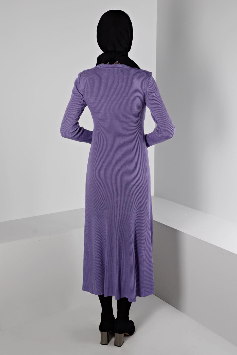 Hijab clothing PURPLE ALVINA KNITWEAR DRESS T 43202