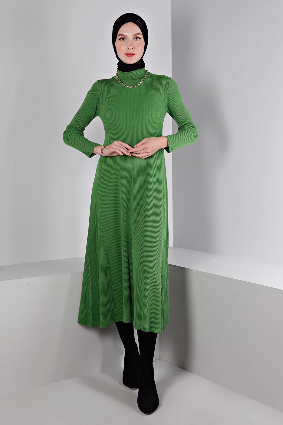 Hijab clothing GREEN ALVINA KNITWEAR DRESS T 43202
