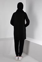 Hijab clothing BLACK ALVINA PRINTED TRACKSUIT SET T 43365