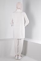 Hijab clothing CREAM ALVINA PRINTED TRACKSUIT SET T 43365