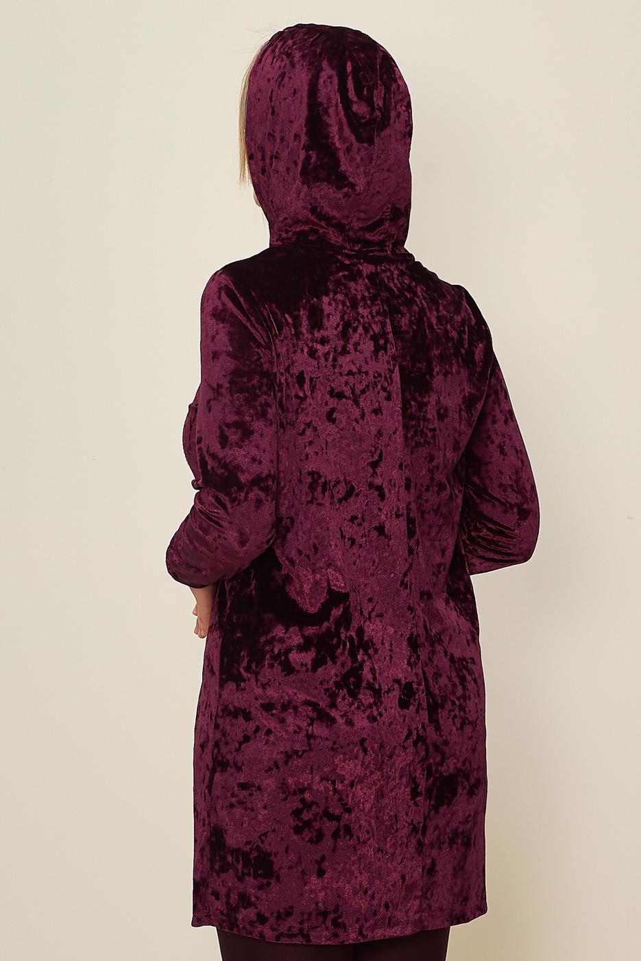 Tesettür giyim BORDO T 43451 ALV NEW DESTİNY EŞOFMAN TUNİK 40/46 TEK38