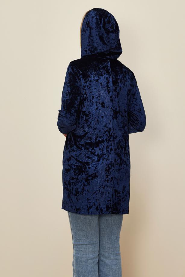 Tesettür giyim LACİVERT T 43451 ALV NEW DESTİNY EŞOFMAN TUNİK 40/46 TEK38 - TRENDTESETTÜR