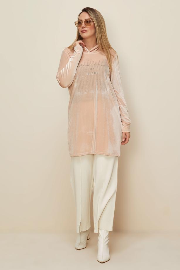 Tesettür giyim PEMBE T 43451 ALV NEW DESTİNY EŞOFMAN TUNİK 40/46 TEK38 - TRENDTESETTÜR