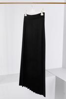 Tesettür giyim SİYAH PİLİSELİ SÜET ETEK 1698