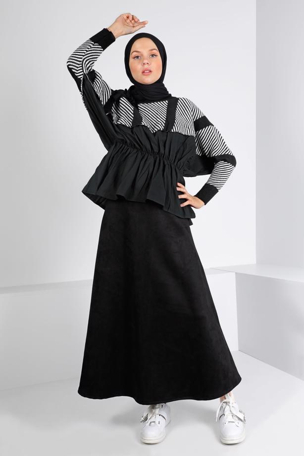 Hijab-Kleidung  SÜET ÇAN ETEK 30329  - TRENDTESETTÜR