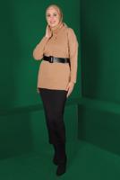 Tesettür giyim SİYAH LİKRALI ETEK 4701 