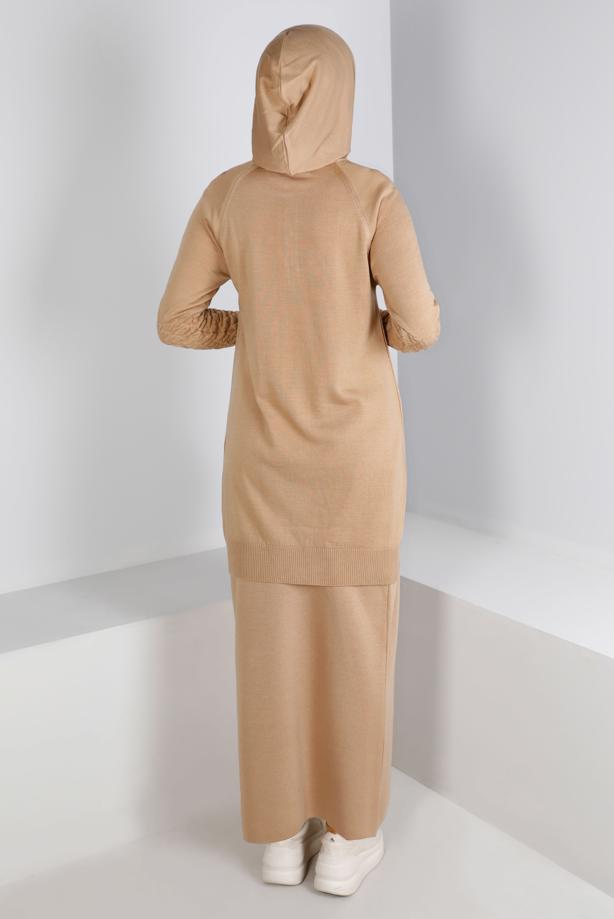 Vêtements hijab BRUN ALVINA JUPE EN TRICOT T 60321 - TRENDTESETTÜR