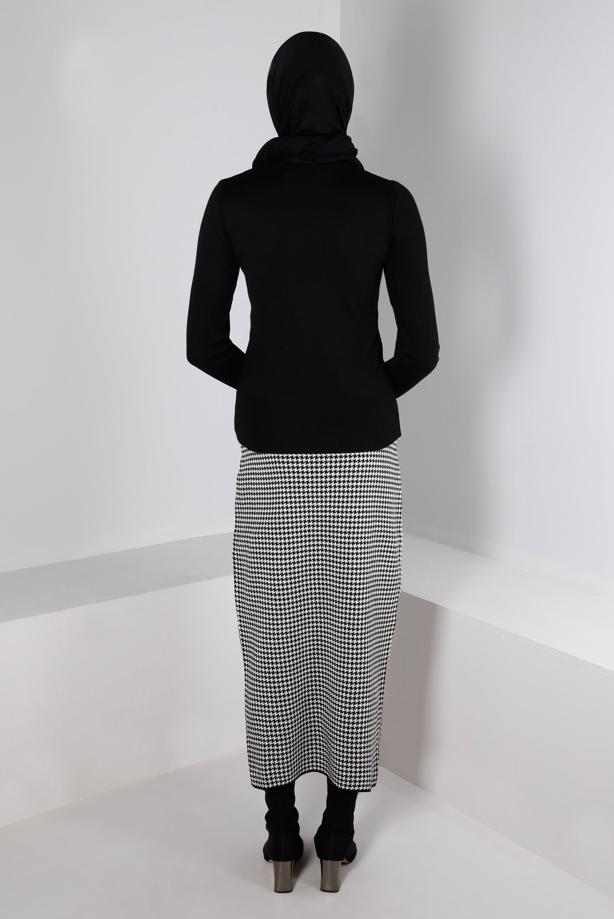 Vêtements hijab NOIR ALVINA JUPE EN TRICOT T 60322 - TRENDTESETTÜR