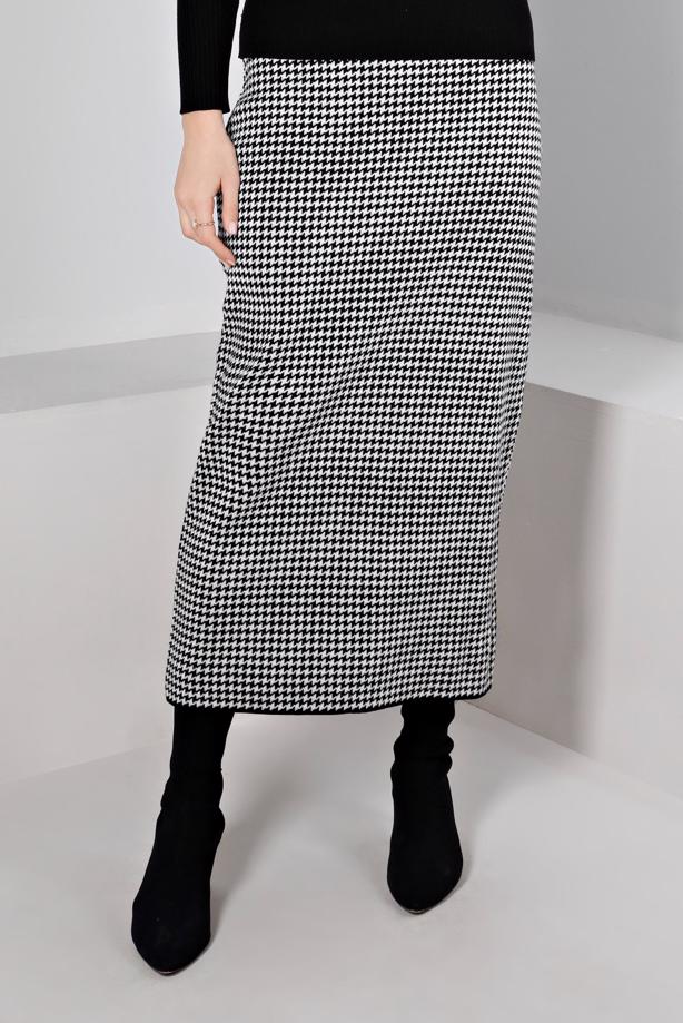 Vêtements hijab NOIR ALVINA JUPE EN TRICOT T 60322 - TRENDTESETTÜR