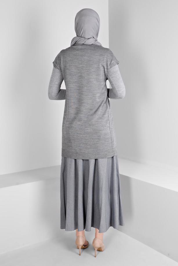 Vêtements hijab BLEU MARINE JUPE CEINTURE ALVINA T 60330 - TRENDTESETTÜR