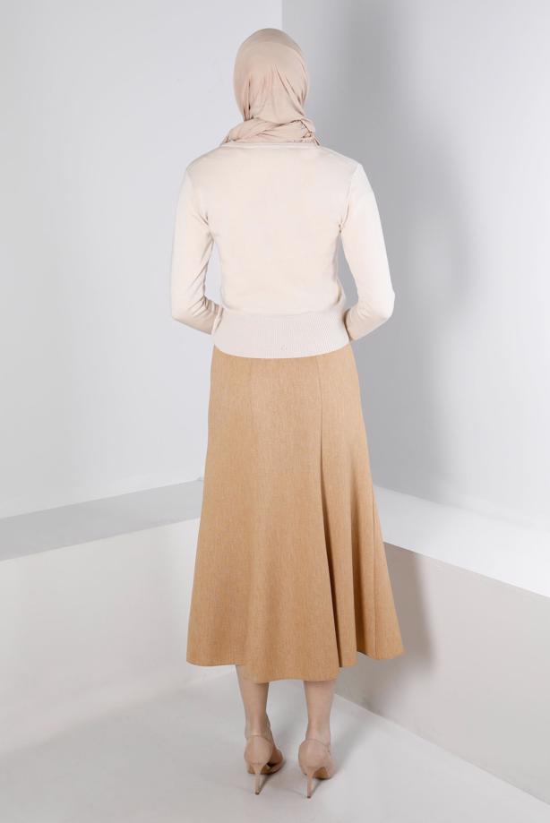Vêtements hijab BRUN JUPE CEINTURE ALVINA T 60335 - TRENDTESETTÜR