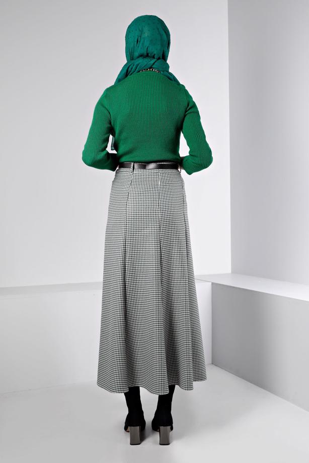 Vêtements hijab VERT  ALVINA JUPE CEINTURE T 60345 - TRENDTESETTÜR