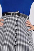 Tesettür giyim LACİVERT ALVİNA KEMERLİ ETEK T 60345