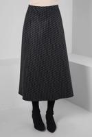 Tesettür giyim GRİ ALVİNA DESENLİ ETEK T 60359