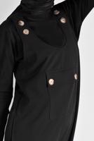 Tesettür giyim SİYAH ALVİNA DÜĞMELİ JİLE 41118	