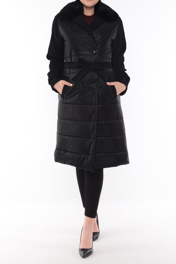 Hijab clothing  BELTED PUFFER COAT 0141  - TRENDTESETTÜR