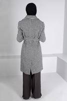 Hijab clothing BLACK ALVINA BELTED COAT T 90312