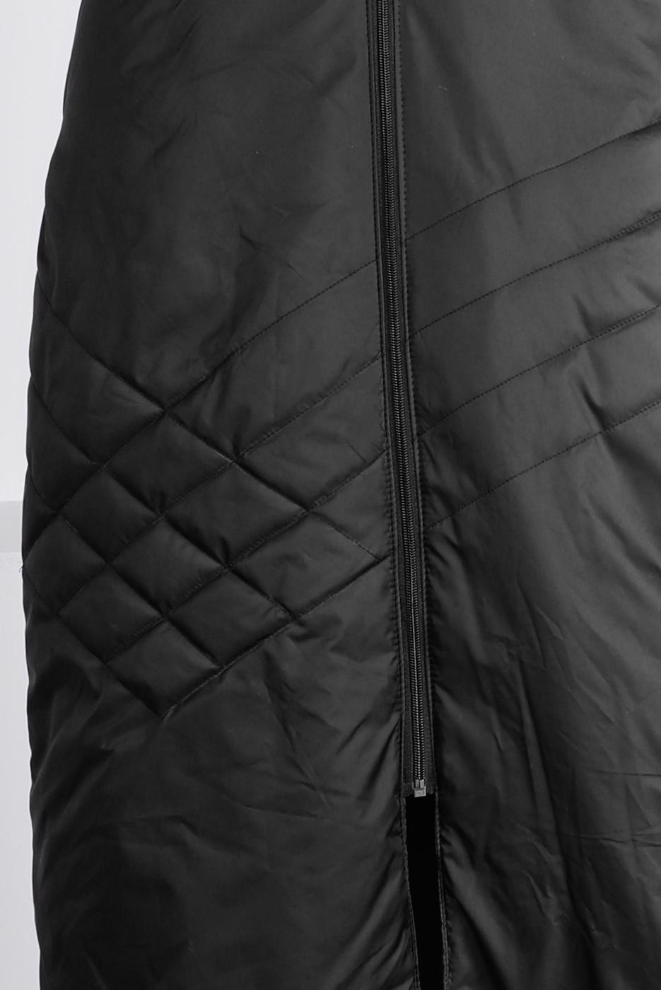 Tesettür giyim SİYAH ALVİNA KAPÜŞONLU KABAN T 90324