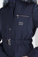 Tesettür giyim LACİVERT ALVİNA KAPÜŞONLU PARKA T 90370