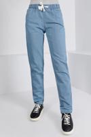 Tesettür giyim MAVİ BELİ LASTİKLİ DENİM PANTOLON 0315 