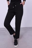 Vêtements hijab NOIR PANTALON DROIT À TAILLE ÉLASTIQUE T 10001