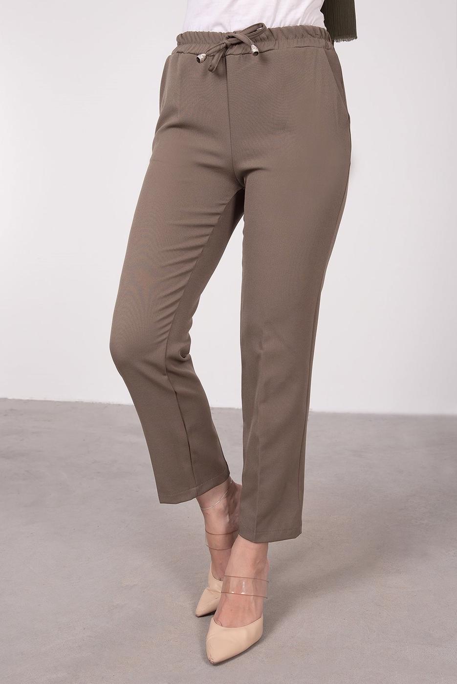Vêtements hijab VISON PANTALON DROIT À TAILLE ÉLASTIQUE T 10001