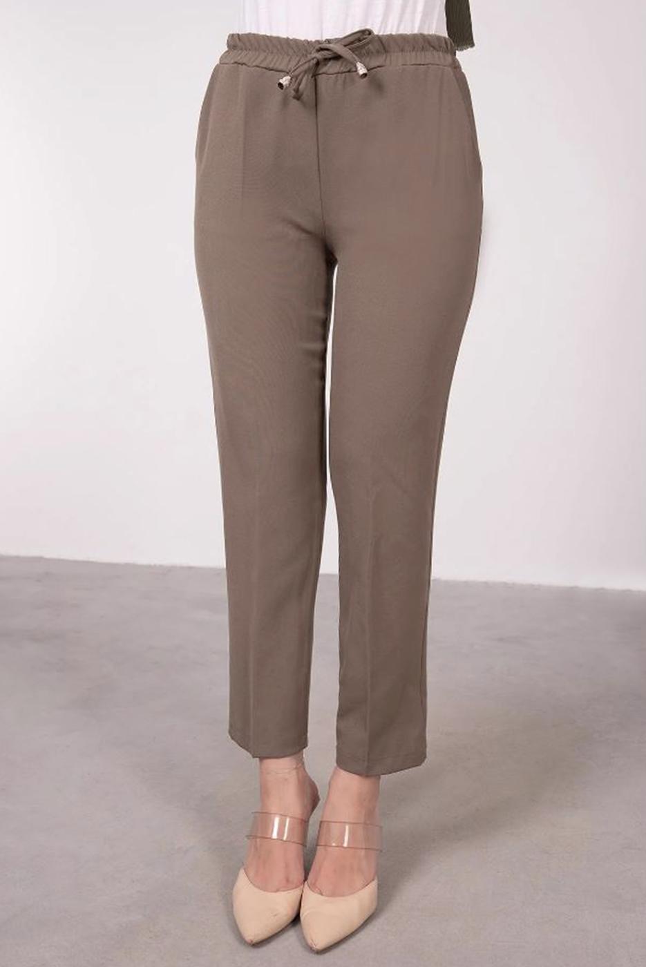 Vêtements hijab VISON PANTALON DROIT À TAILLE ÉLASTIQUE T 10001