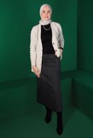 Vêtements hijab GRIS JUPE EN JEAN À BOUTONS 6502