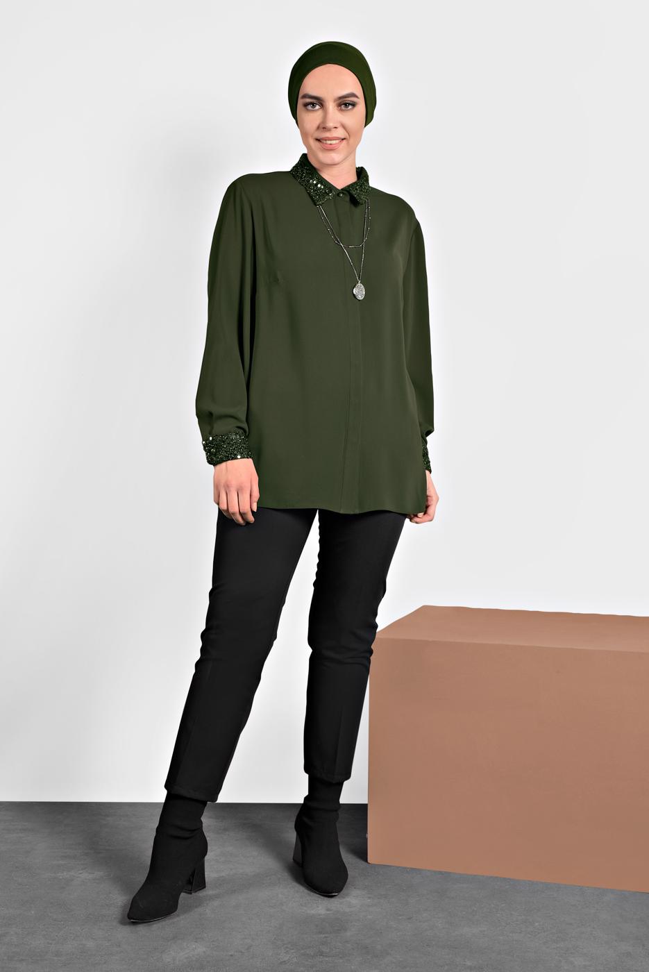 Vêtements hijab NOIR ALVİNA COUPE CLASSIQUE PANTALON 70037