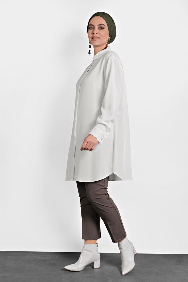 Vêtements hijab BRUN ALVİNA COUPE CLASSIQUE PANTALON 70037 - TRENDTESETTÜR