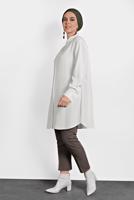 Tesettür giyim KAHVE ALVİNA KLASİK PANTOLON 70037 