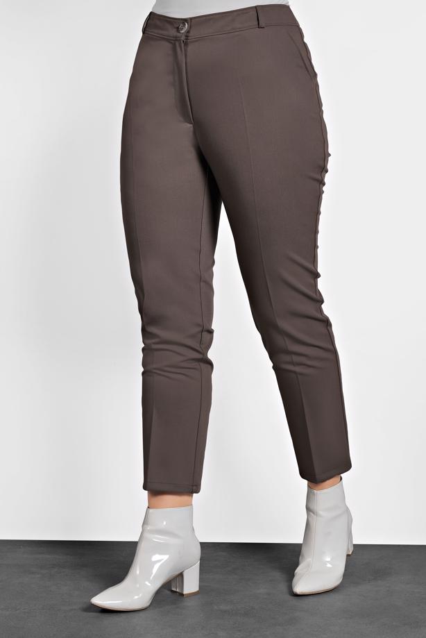 Vêtements hijab BRUN ALVİNA COUPE CLASSIQUE PANTALON 70037 - TRENDTESETTÜR