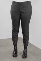 Hijab clothing BLACK ALVİNA PLAID PATTERN MID-WAIST TROUSERS 70147 