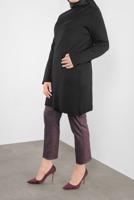 Vêtements hijab PRUNE ALVİNA MOTIF À CARREAUX PANTALON TAILLE MI-HAUTE 70147