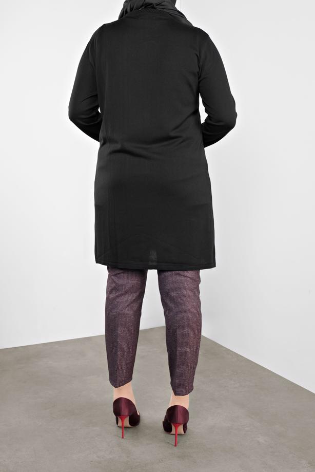 Vêtements hijab PRUNE ALVİNA MOTIF À CARREAUX PANTALON TAILLE MI-HAUTE 70147 - TRENDTESETTÜR