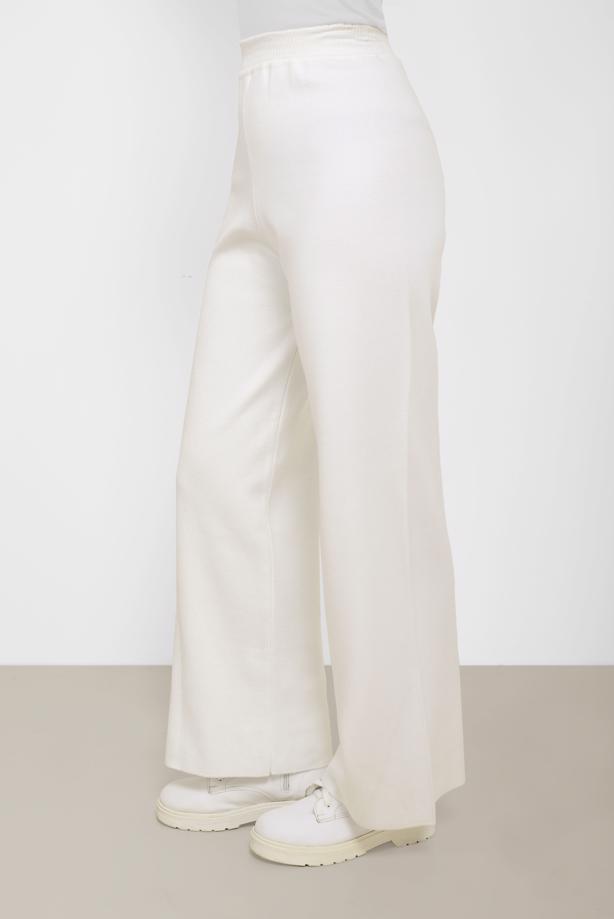 Tesettür giyim KREM  ALVİNA BASIC TRİKO PANTOLON 70260 - TRENDTESETTÜR