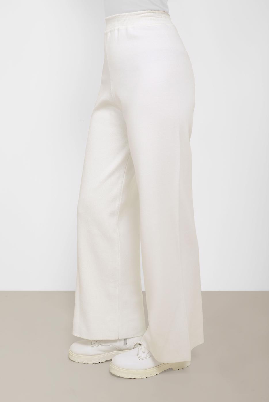 Tesettür giyim KREM  ALVİNA BASIC TRİKO PANTOLON 70260