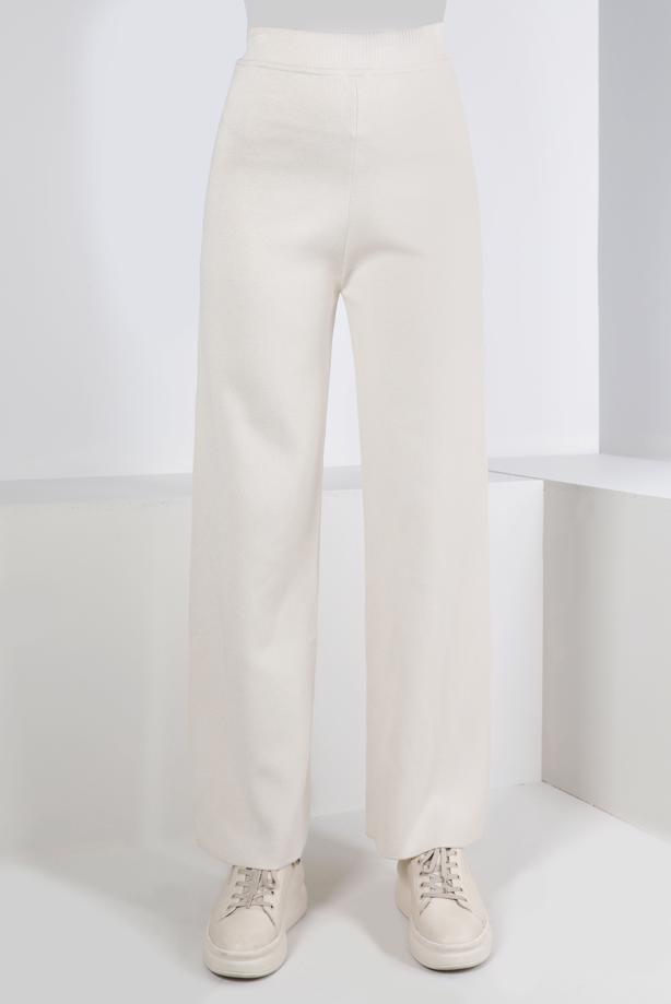 Vêtements hijab BEIGE ALVİNA BASIC PANTALON EN MAILLE 70260 - TRENDTESETTÜR