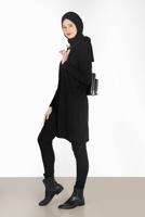 Tesettür giyim SİYAH ALVİNA DAR PAÇA PANTOLON 70280 