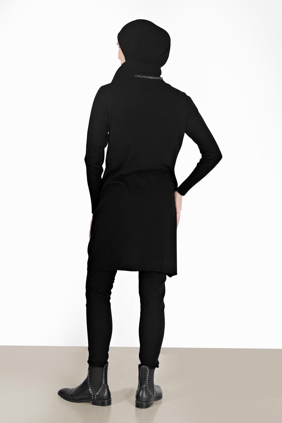 Tesettür giyim SİYAH ALVİNA DAR PAÇA PANTOLON 70280 