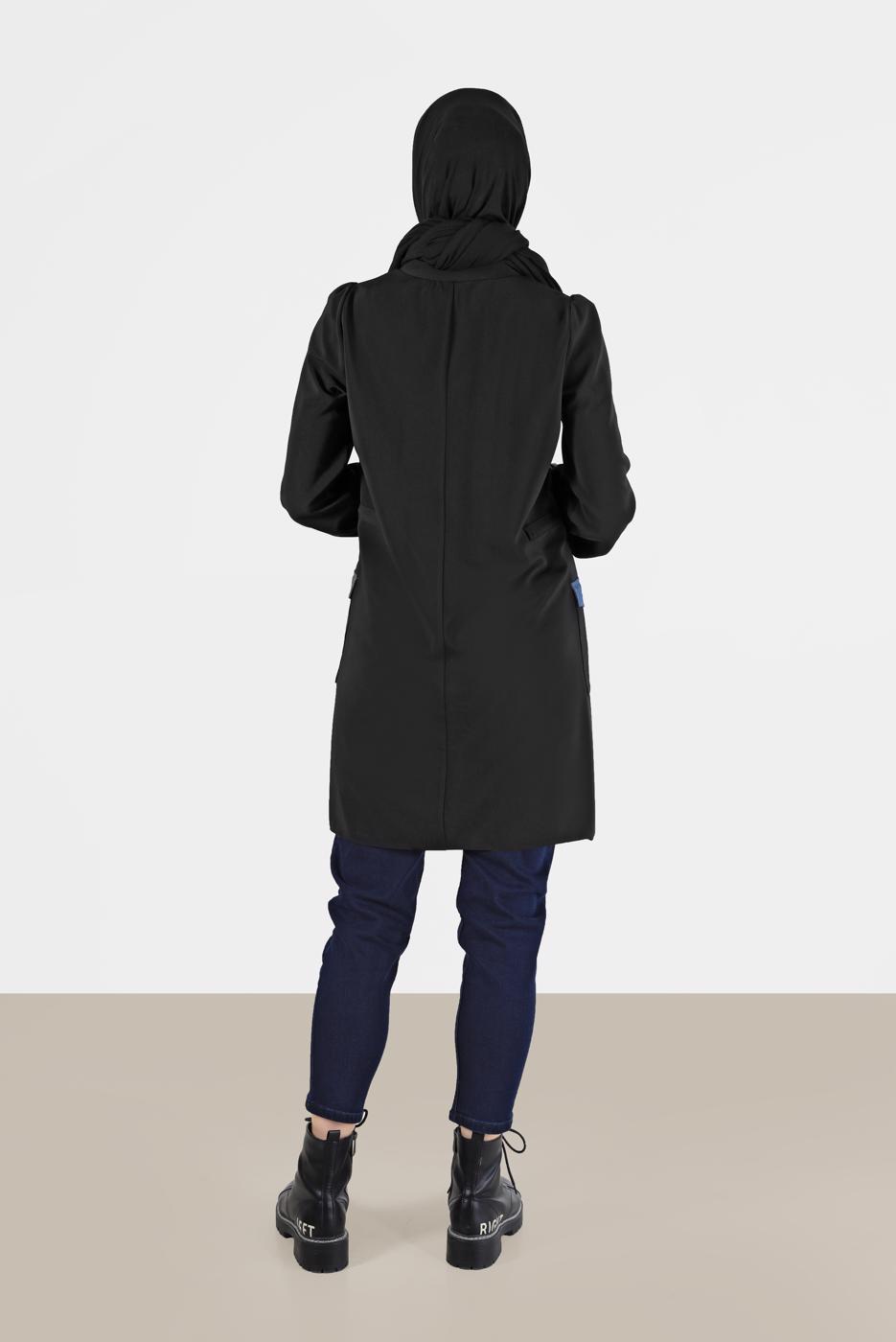 Tesettür giyim MAVİ ALVİNA DAR PAÇA PANTOLON 70283 