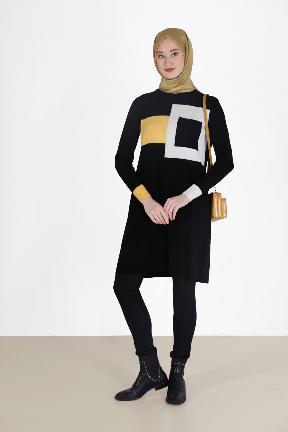 Hijab clothing BLACK ALVİNA SKINNY FIT TROUSERS 70284 