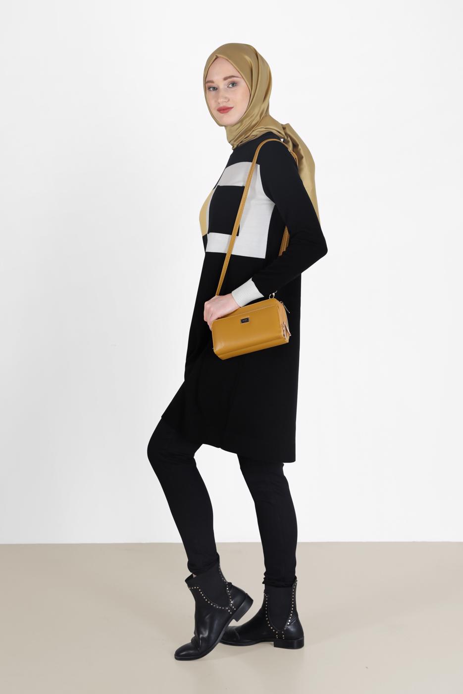 Hijab clothing BLACK ALVİNA SKINNY FIT TROUSERS 70284 