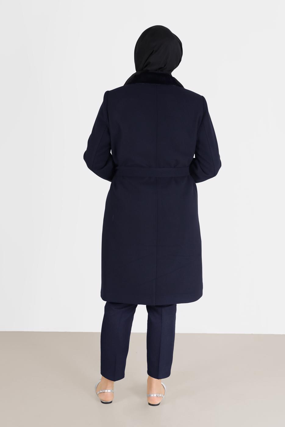 Tesettür giyim LACİVERT ALVİNA KLASİK KESİM PANTOLON 70290 